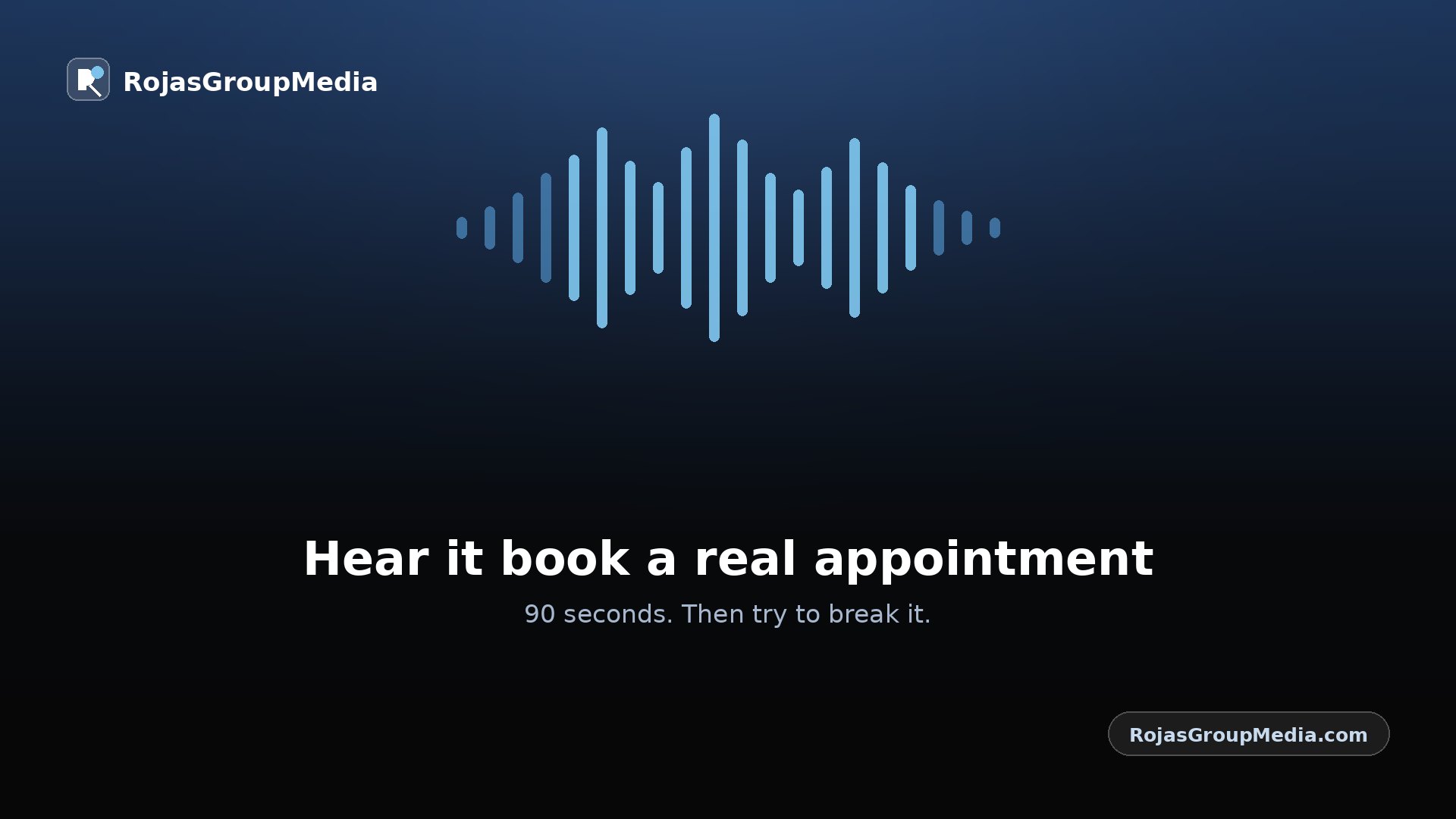 Hear the AI book a real appointment — 90 seconds